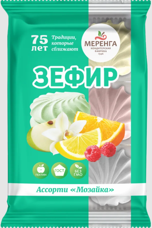 №1 Меренга Зефир Мозайка, 270г  в Таганроге