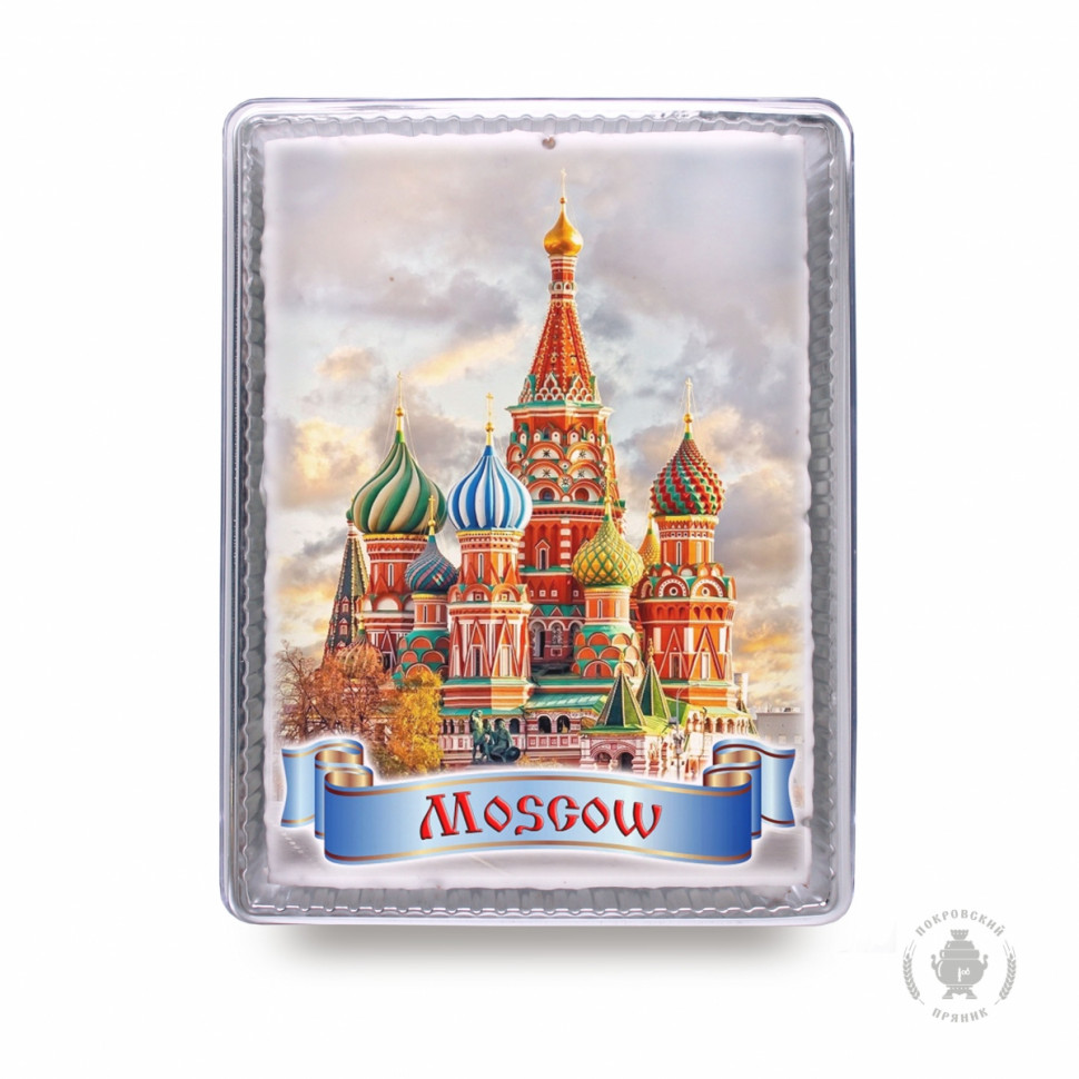  Пряник 600г MOSCOW с фотопечатью (в подарочной пластиковой упаковке)  в Таганроге
