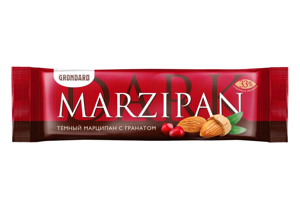  TM Grondard     (10973) Батончики глазированные Марципановые ГРАНАТ, (24шт по 50г)       в Таганроге